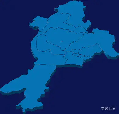 echarts荆州市荆州区geoJson地图3d地图实例旋转动画